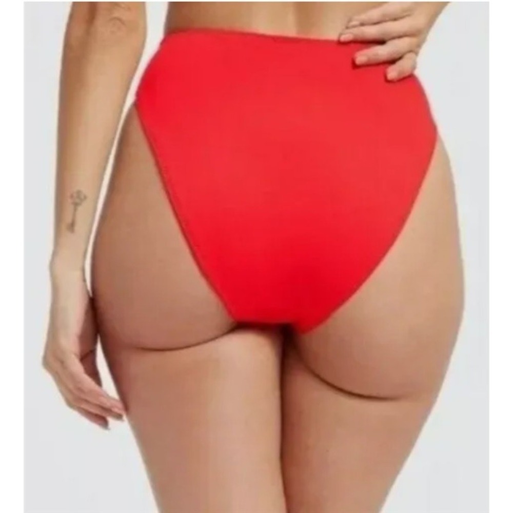 NWOT Good American XS Always Fits Sculpt Poppy Red Bikini Bottom 132430
